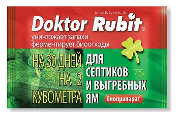 Доктор Рубит для выгребных ям и септиков 75 г 35шт/кор