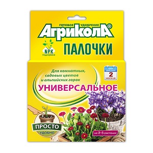 Агрикола палочки д/комн.сад.цветов и альп.горок (10палочек) 48шт/уп
