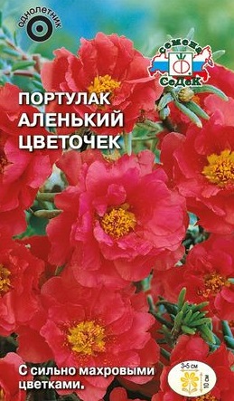 Портулак Аленький Цветочек (ярко-крас.) Седек