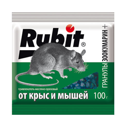 Рубит Зоокумарин+ гранулы масло-орех 100г 50шт