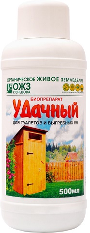 Удачный-биопрепарат для туалетов 0,5л/14шт