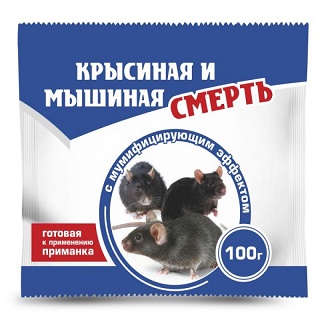 Крысиная и мышиная смерть 100 г 50шт/кор