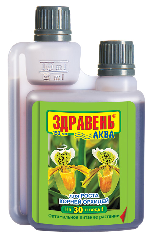 Здравень Аква для роста корней орхидеи 150 мл 32шт/кор