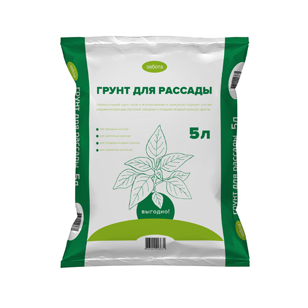Грунт Забота рассада 5 л (8шт)